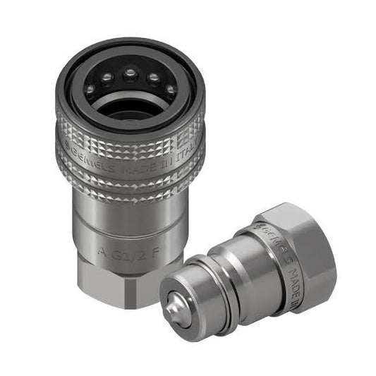 Flat Face Coupling 1/2" BSP ISO12.5- GEMELS