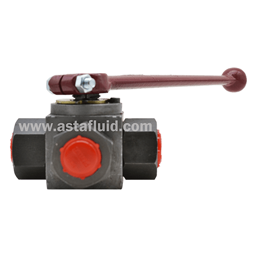 3 Way Ball Valve KHB3K - 3/8" BSP- Flutec