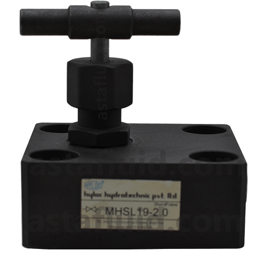 Shut off Valve Sub-plate mounting, MHSL19-2.0 - HYLOC