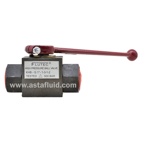 2 Way Ball Valve KHB-G1" BSP- FLUTEC - AstaFluid